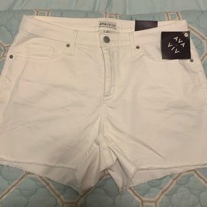 White Denim Shorts